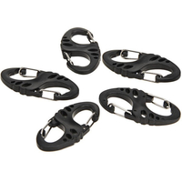 5pcs 8 forme mousqueton boucle de blocage rapide pour le plein air escalade camping randonnée voyage