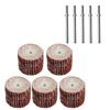 5pcs 80-600 grain 15mm roue de ponçage meulage disques de papier de verre outils abrasifs