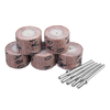 5pcs 80-600 grains 20mm disques de roue de ponçage meulage du papier de verre rotatif accessoires