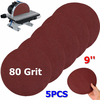 5pcs 9 pouces 80 Grit d