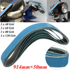 5pcs 914x50mm Mixed Grit Sanding Ceintures Zirconia 40/60/80/120 Grit Sanding Belts