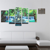 5pcs buddha frameless toile imprimée mur de peinture murale maison image décoration