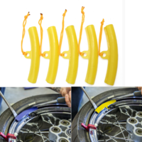 5pcs changeur de pneu en caoutchouc garde jante protecteur roue de pneu changeant jante économiseurs de bord outil brico