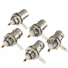 5pcs connecteur femelle à souder femelle bnc pour le panneau de montage sur châssis câble coaxial