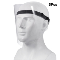 5pcs écran facial réglable anti-mousse bouclier anti-éclaboussures anti-buée masque facial