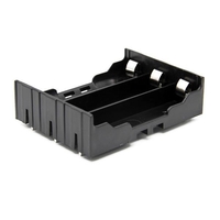 5pcs DIY 3-Slot 18650 Batterie Titulaire avec broches