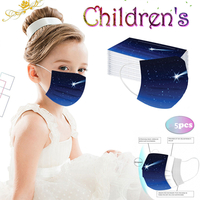 5PCS Enfants Kid Masque Visage Masque Filtre Anti-poussière Masque Lavable Pour Les Enfants De Moins De 10 Ans