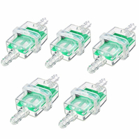 5pcs filtre à huile de carburant en ligne 6mm pour moto cyclomoteur scooter dirt bike vert