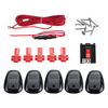 5PCS Fumé Cabine Toit Top Blanc LED Marqueur Feu de Course Camion SUV RV 4X4