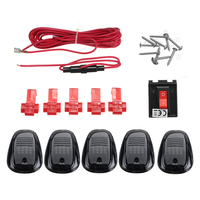 5PCS Fumé Cabine Toit Top Blanc LED Marqueur Feu de Course Camion SUV RV 4X4