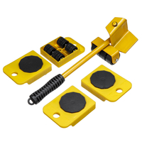 5Pcs Heavy Mover Mover Transport Shifter Moving Roller Wheels Remover Tool