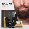 5pcs hommes barbe soin ensemble style barbe peigne brosse huile barbe lavage ensemble