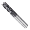 5pcs HRC45 10mm 4 flûtes carbure fraise en acier au tungstène outil de coupe de fraisage