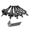 5pcs HSS 6542 Trou En Dent De Scie HSS Trou Scie Cutter Foret Set 16 / 18.5 / 20/25 / 30mm Avec Boîte En Plastique