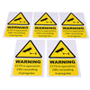 5pcs jaunes autocollants d