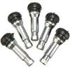 5pcs le chrome automobile allient la couverture de casquette de poussière de tige de valve de pneu de roue de caoutchouc