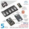 5PCS M5Stack® M5Stamp C3 ESP32 Carte de développement WiFi+Bluetooth Ultra-faible consommation ESP32-C3 RISC-V MCU