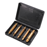 5pcs or endommagé extracteur de vis de guidage Guide Set Set cassé vitesse Out Stud Stripped Vis Remover Outil