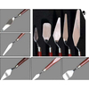 5pcs peinture en bois traiter peinture palette couteaux spatule en acier inoxydable lame