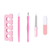 5pcs rose Portable Outils à ongles Professional File Convient pour une utilisation en salon professionnel ou à domicile