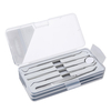 5pcs soins bucco-dentaires en acier inoxydable outils dentaires dentiste dents hygiène pics outil de miroir