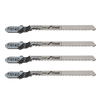5pcs T101AO HCS T-Shank Lames de scie courbe outil de coupe pour le bois en plastique
