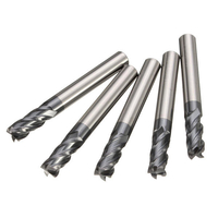 5pcs tête 4 flûte coupe-fraise en acier tungstène 6mm
