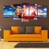 5pcs uframed coucher du soleil art moderne toile peintures à lhuile photos imprimer la décoration murale