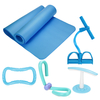 5pcs Yoga tapis ensemble corde de tension de pédale Yoga anneau kit de remise en forme dexercice intérieur