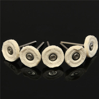 5pcs 25mm feutre polissage roue de polissage pour outil de meuleuse rotatif