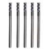 5 pcs 4 Flûtes 3mm Tige de Carbure de Tungstène Fraise Cutter HRC50 CNC Outil