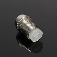 5pcs 5mm lunette LED support de lumière base en caoutchouc en métal chromé construction solide