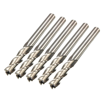 5pcs 6mm x 6mm 3 flûte HSS fraise