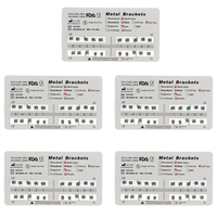 5pcs dentaire outils AZDENT dentaire orthodontique supports métalliques Brace Standard Roth Slot 022 345H