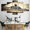 5pcs sans cadre Liverpool que vous ne marcherez jamais seul Toile Photos Peintures Art mural décorations