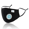 5 pièces modèle de printemps adulte à 5 couches avec valve respiratoire masque de protection noir complet PM2.5 masque r