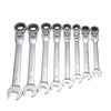 6-13mm 180 Clé à engrenage à cliquet à tête flexible Clé à clé en chrome vanadium