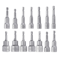 6-19mm 1/4 pouce hexagonale écrou magnétique tournevis à douille outil de queue de forage outil adaptateur