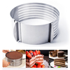 6-8 pouces en acier inoxydable réglable rond gâteau de mousse en couches moule moule coupe-tranches