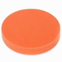  6 cm 150 mm flat polir chefs mousse molle - tampon éponge orange tête