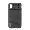 6 en 1 avec Fish Eye grand Angle Macro téléobjectif SLR objectif de caméra téléphone housse de protection pour iPhone XS
