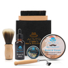6 en 1 Hommes Gent Barbe Kit de Toilettage Barbe Shampoing Huile Brosse et Peigne Coffret Cadeau