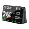 6 en 1 LCD Affichage Testeur de dioxyde de carbone intelligent Testeur de qualité de lair Testeur de capteur de tem