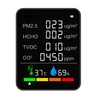 6 en 1 PM2.5 CO2 TVOC HCHO testeur Portable numérique température et humidité testeur moniteur de qualité de lair