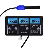 6 en 1 Qualité de leau Multi-paramètres PH EC CF TDS (ppm) ORP Temp Tester Meter Aquariums Hydroponics Pool Fish Ta