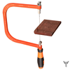 6 Inch Coping Hand Saw High Carbon Steel Adjustable with Anti-Slip Threaded Grip Versatile With 5 Blades for Woodworking