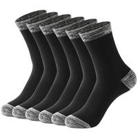 6 Pair Autumn Winter Men Socks Cotton Leisure Business Long Socks Walking Running Hiking Warm Socks For Male Plus Size 4