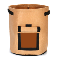 6 Pcs 10 Gallon 37L Kaki Pomme De Terre Sac De Plantation Pot Planteur Récipient De Légumes De Jardin