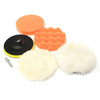 6 pcs 150mm polissage polissage kit de polissage avec adaptateur de forage m14 pour dremel