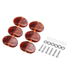 6 PCS Bois Texture Guitare Chevilles Tuners Mécaniques Têtes Bouton De Remplacement Bouton